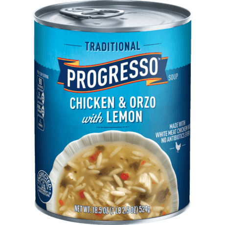 Progresso Traditional Chicken & Orzo with Lemon, Front of the product
