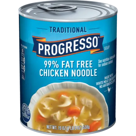 Progresso Traditional 99% Fat Free Chicken Noodle, Front of the product