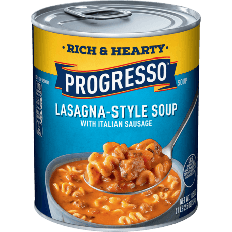Progresso Rich & Hearty Lasagna-Style with Italian Sausage, Front of the product