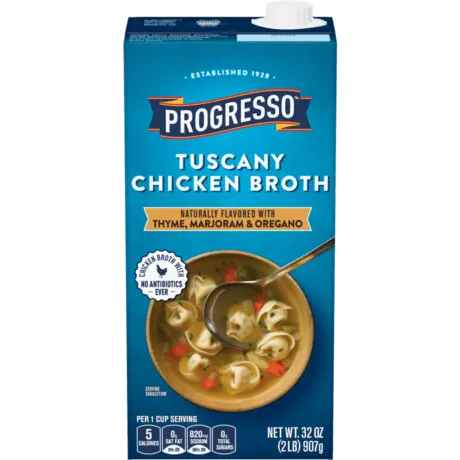 Progresso Tuscany Chicken Broth, Front of the product
