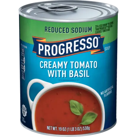 Progresso Creamy Tomato with Basil, front of the product