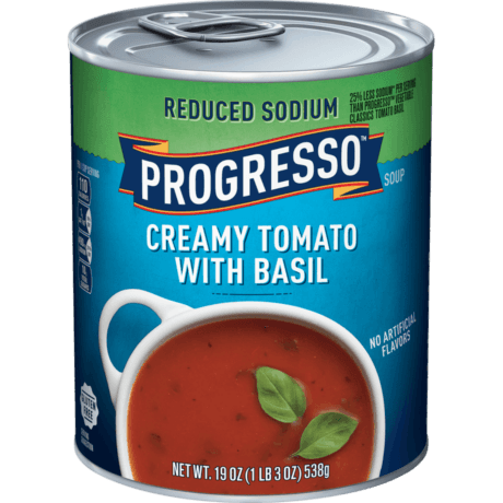 Progresso Creamy Tomato with Basil, front of the product