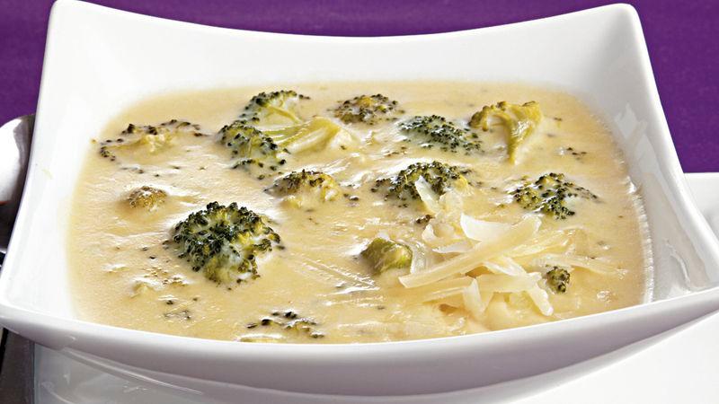 Three-Cheese Broccoli Soup