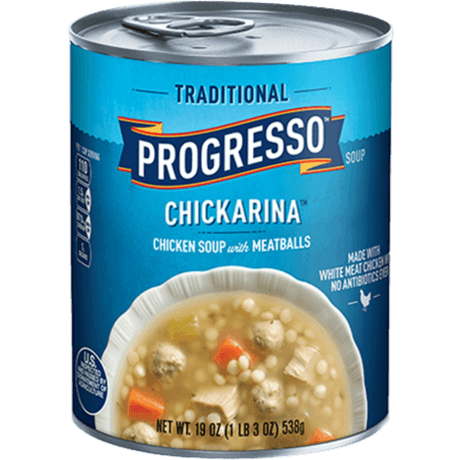 Progresso Traditional Chickarina, Front of the product