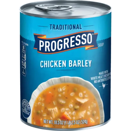 Progresso Traditional Chicken Barley, Front of the product