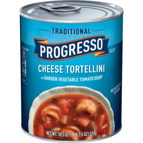 Progresso Traditional Cheese Tortellini in Garden Vegetable Tomato, Front of the product
