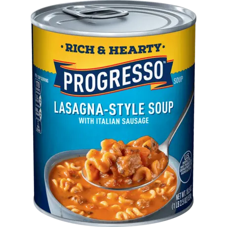 Progresso Rich & Hearty Lasagna-Style with Italian Sausage, Front of the product