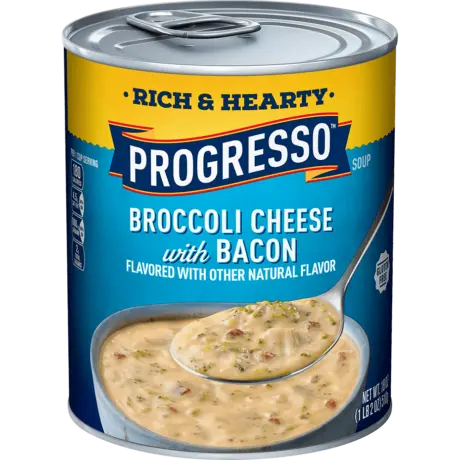 Progresso Rich & Hearty Broccoli Cheese with Bacon, Front of the product