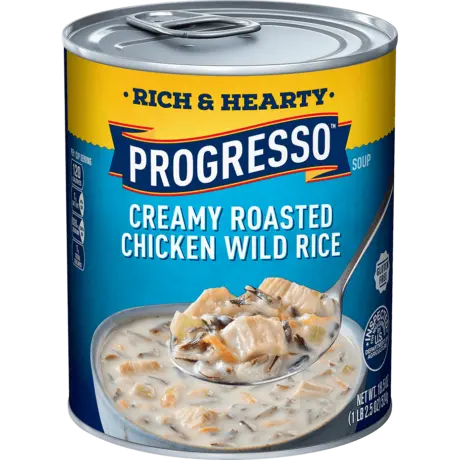 Progresso Rich & Hearty Creamy Roasted Chicken Wild Rice, Front of the product