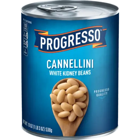 Progresso cannellini with kidney beans, front of the product