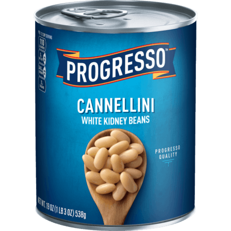Progresso cannellini with kidney beans, front of the product