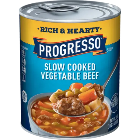 Progresso Rich & Hearty Slow Cooked Vegetable Beef, Front of the product