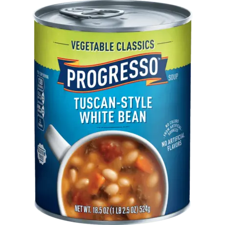 Progresso Vegetable Classics Tuscan-Style White Bean, front of the product
