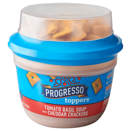 Progresso Tomato Basil with Cheddar Crackers, Front of the product