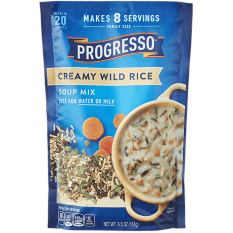 Progresso Creamy Wild Rice Soup Mix, front of the product