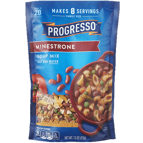 Progresso Minestrone Soup Mix, front of the product
