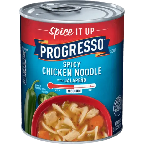 Progresso Spice It Up Spicy Chicken Noodle with Jalapeno, Front of the product
