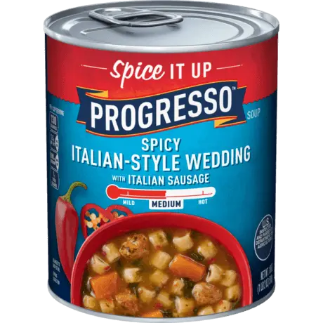 Progresso Spice It Up Spicy Italian-Style Wedding with Italian Sausage, Front of the product