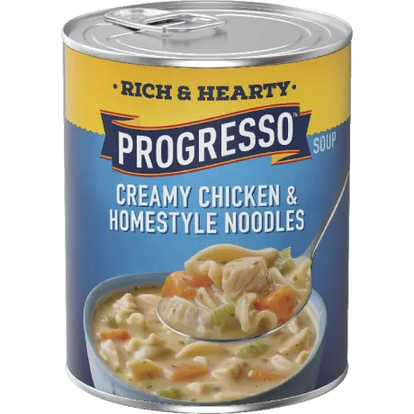 Progresso Creamy Chicken and Homestyle Noodles, front of the product